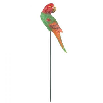 Decoratiune gradina, plastic, papagal pe bat, verde, 74 cm de la Plasma Trade Srl (happymax.ro)