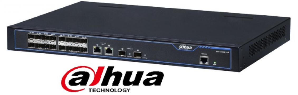 Switch PoE Fibra 16 porturi Dahua S3000-16X