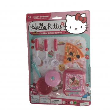 Set jucarie Hello Kitty, ustensile gatit, pizza de la Dali Mag Online Srl