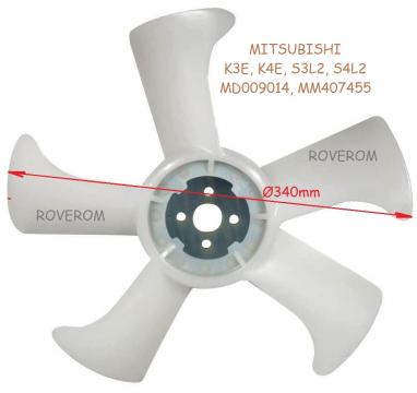 Elice ventilator Mitsubishi K3E, K4E, S3L2, S4L2, 340mm