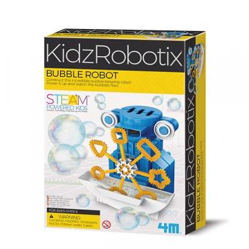 Joc constructie robot cu bule, Bubble Robot, KidzRobotix, 4M