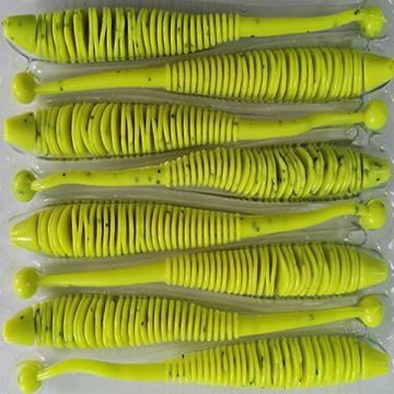 Naluca Evoke Worm Chartreuse 10cm, 8buc/plic Rapture