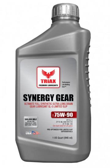 Ulei motor Triax Synergy Gear 75W-90 Full Synthetic GL-5, LS de la Lubrotech Lubricants Srl