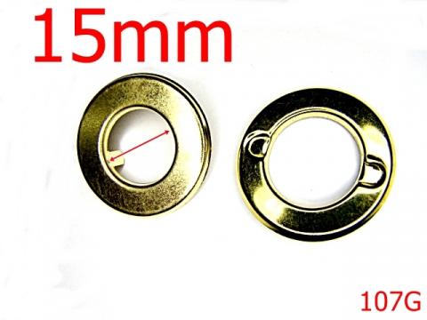 Ochet 15 mm 15 mm gold 2C7 6E8 O29 107G de la Metalo Plast Niculae & Co S.n.c.