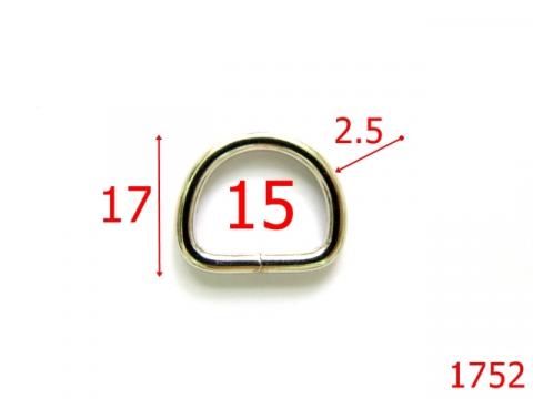 Inel D 15 mm/nikel 15 mm 2.5 nichel V26 1752