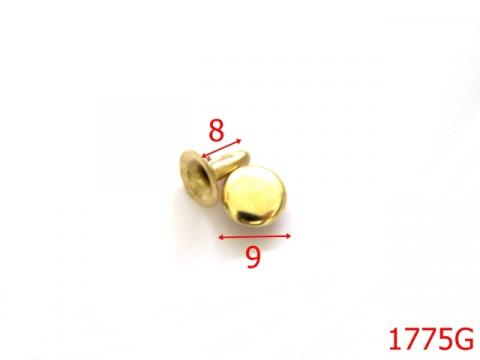 Capse rapide simple 9mm/gold 9 mm gold AJ18 1775G
