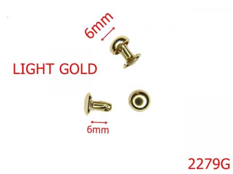 Bumbi otel ornamentali diam 6 mm /gold 2279G