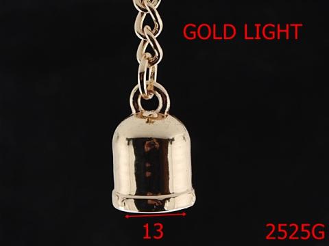 Clopotel ornamental gold light 13 mm 2525G