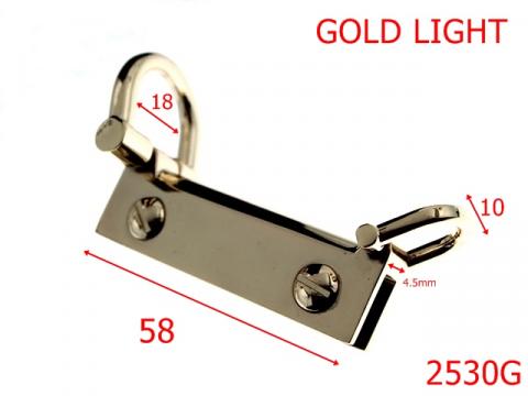 Sustinator dublu 18 mm gold light 4A8 2530G