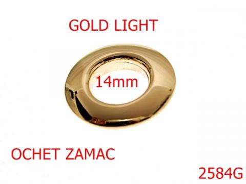 Ochet 14 mm gold light 2G1 2584G