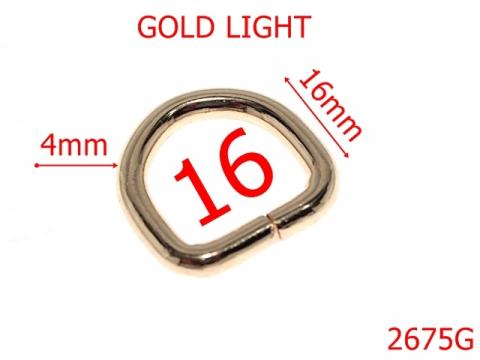 Inel D 16 mm 4 gold light 2F5/3E5 3A5 2675G