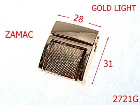 Inchizatoare borseta 28x31 mm gold 2721G de la Metalo Plast Niculae & Co S.n.c.