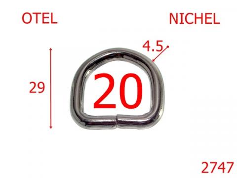 Inel D 20 mm 4.5 nichel 3F2 2747 de la Metalo Plast Niculae & Co S.n.c.