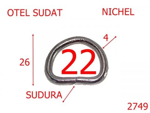 Inel D sudat 22 mm 4 nichel 3F1 2749 de la Metalo Plast Niculae & Co S.n.c.