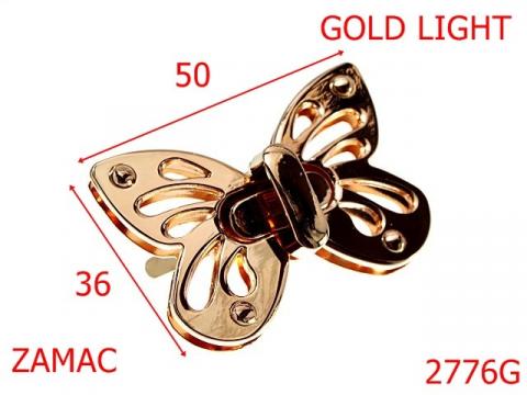 Inchizatoare poseta 50x36 mm gold light 14C11 2776G de la Metalo Plast Niculae & Co S.n.c.