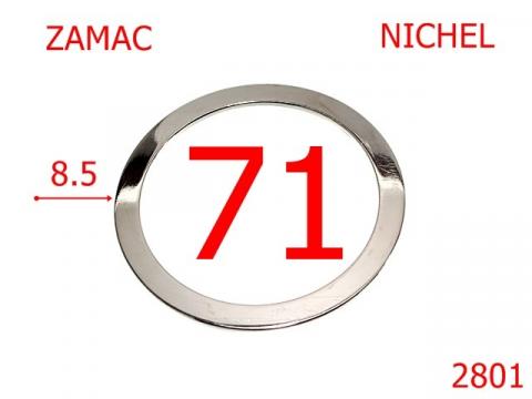 Inel rotund 70 mm 8.5 nichel 4D5 2801 de la Metalo Plast Niculae & Co S.n.c.