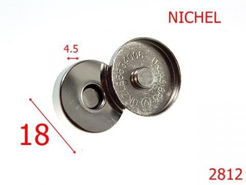 Magnet cu capac 18 mm 4.5 nichel 15A3 15B2 7H2/7E7 2812