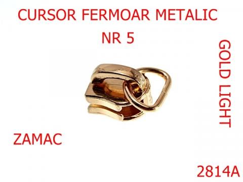 Cursor nr.5 fermoar metalic gold 2814G de la Metalo Plast Niculae & Co S.n.c.