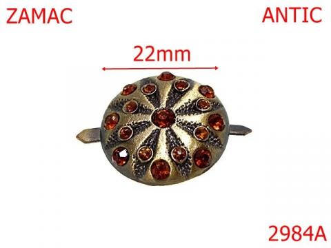 Ornament 22 mm antic 15A7 15A7 3K5 2984A de la Metalo Plast Niculae & Co S.n.c.