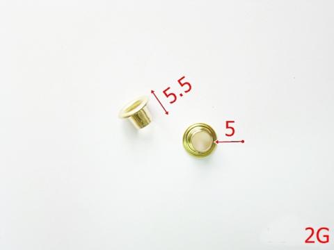 Ochet 5 mm gold 2B7 J12 2G