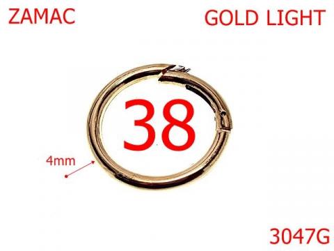 Inel carabina 38 mm 4 gold light 4i5 4G8 4F6 3047G