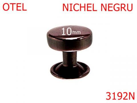 Bumb ornamental 10 mm nichel negru 1C2 3192N