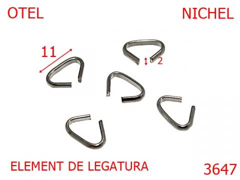 Element de legatura 11 mm nichel 11C 11C4 7D8 3647 de la Metalo Plast Niculae & Co S.n.c.