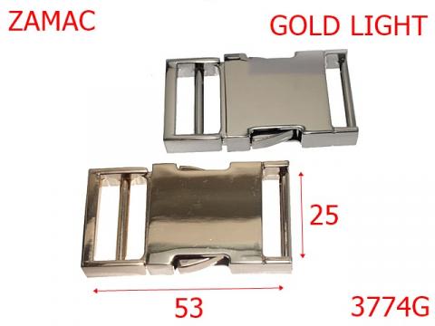 Trident metalic 25 mm gold light 14E14 3774G de la Metalo Plast Niculae & Co S.n.c.