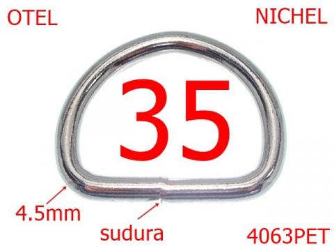 Inel D sudat 35 mm 4.5 nichel AN15/AN16, 4063PET de la Metalo Plast Niculae & Co S.n.c.