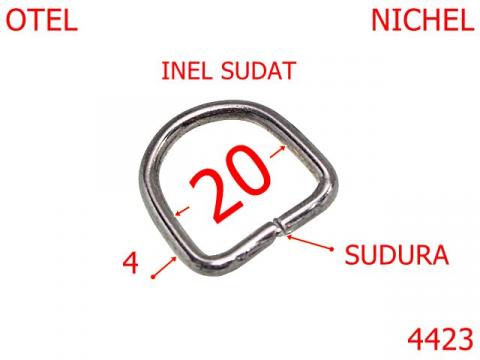 Inel semirotund sudat pentru harnasament 4423 de la Metalo Plast Niculae & Co S.n.c.