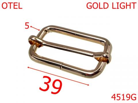 Catarama de reglaj curea 39 mm otel 5 gold 4519G de la Metalo Plast Niculae & Co S.n.c.