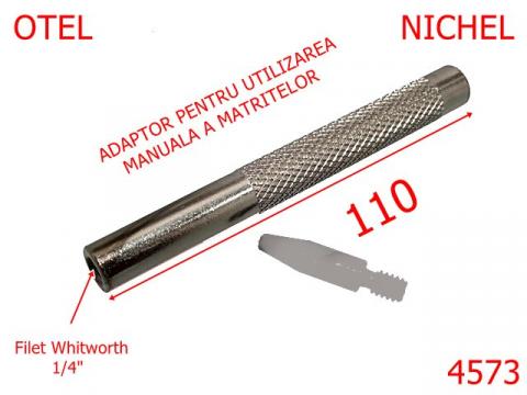 Adaptor matrite  1/4 toli otel nichel 4573 de la Metalo Plast Niculae & Co S.n.c.