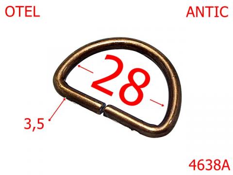 Inel D 28 mm otel 3.5 antic 2E6 4638A