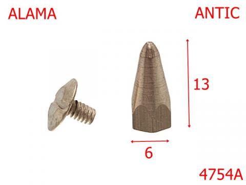 Carampon zgarda caini  13 mm alama antic AC17 4754A de la Metalo Plast Niculae & Co S.n.c.