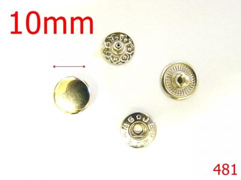 Butoni manusa 10 mm nichel 4K3 4H1 O3 481 de la Metalo Plast Niculae & Co S.n.c.