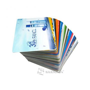Carduri de plastic inscriptionate color