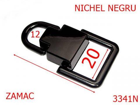 Sustinator maner poseta 20 mm nichel negru 6C8/5C8 3341N de la Metalo Plast Niculae & Co S.n.c.