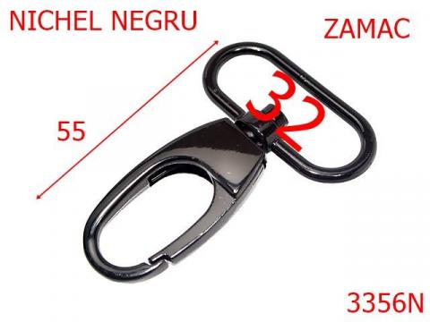 Carabina poseta 32 mm nichel negru 3B3 5A7 5A6 3356N de la Metalo Plast Niculae & Co S.n.c.