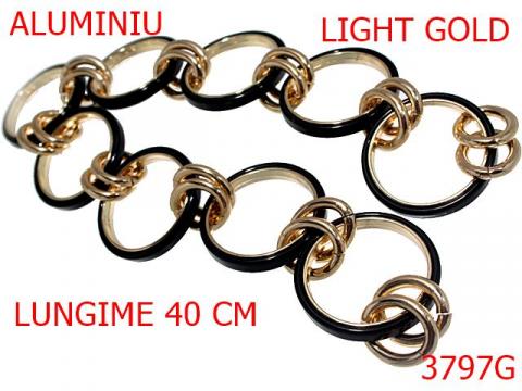 Lant aluminiu 400 mm gold light 13J2 3797G de la Metalo Plast Niculae & Co S.n.c.