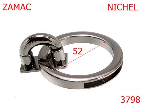 Inchizatoare poseta 52 mm nichel 14J18 3798 de la Metalo Plast Niculae & Co S.n.c.