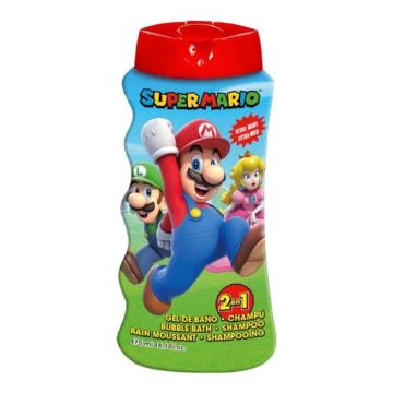 Gel de dus si sampon 2 in 1, Super Mario, Copii, 475 ml de la M & L Comimpex Const SRL