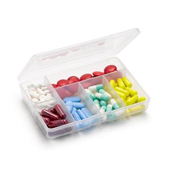 Cutie pilule, organizator medicamente pentru calatorie de la Plasma Trade Srl (happymax.ro)