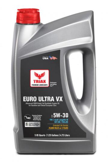 Ulei motor Triax Euro Ultra VX 5W-30 Full Synthetic DPF de la Lubrotech Lubricants Srl