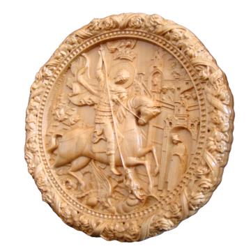 Icoana Sf.Mare Mucenic Gheorghe d 19 cm de la Artsculpt Srl