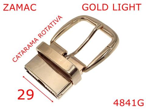 Catarama 2 fete reversibila 29 zamac gold light 4841G de la Metalo Plast Niculae & Co S.n.c.