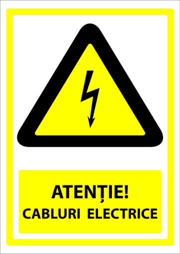 Semn pentru cabluri electrice