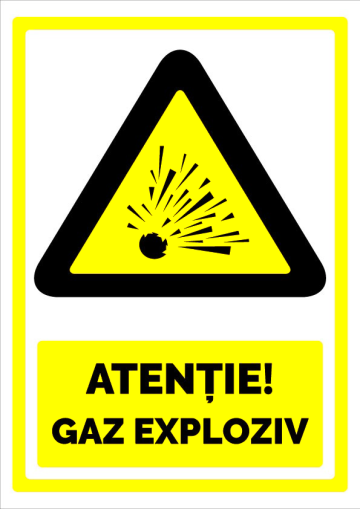 Semn pentru gaz exploziv