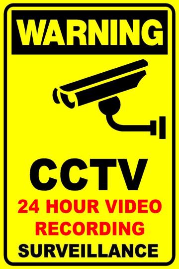 Semn Sign warning cctv 24 hour video recording surveillance de la Prevenirea Pentru Siguranta Ta G.i. Srl