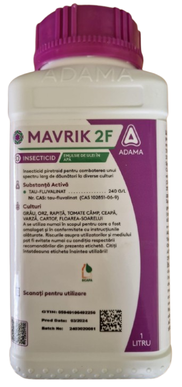 Insecticid contra Thrips, Afide, paduchi, Omida Mavrik 2F 1L