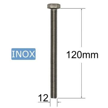 Surub inox M12x120mm cap hexagonal - 10buc/cutie de la Marisim Total Instal Srl